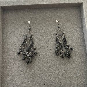 Black earrings. Used